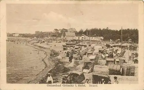 AK - Ostseebad Grömitz i. Holst. Strand nicht versandt