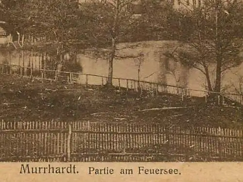 AK - Murrhardt Partie am Feuersee versandt 1924