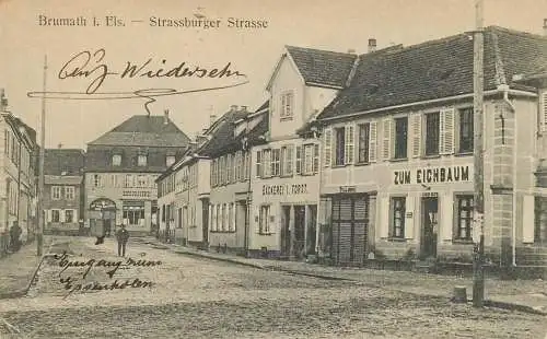 AK - Brumath i. Els. - Strassburger Strasse Feldpost