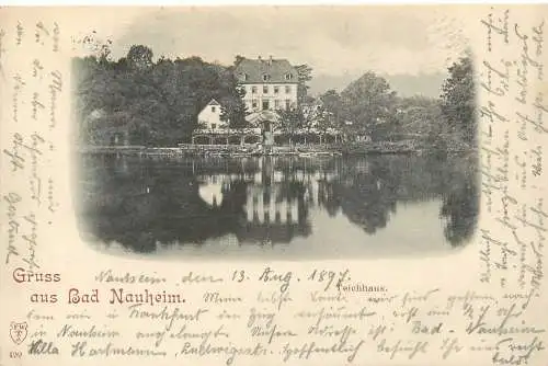 Ansichtskarte Bad Nauheim Gruss aus Bad Nauheim versandt 1897