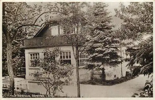 Ansichtskar Bärenfels Haus Bärenau, versandt 1942
