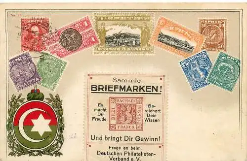 Ansichtskarte Kreta Stuttgarte Auktionshaus Briefmarken & Wappen Kreta versandt