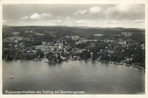 Ansichtskarte Tutzing Fliegeraufnahme,  versandt