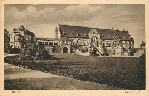 Ansichtskarte Goslar Kaiserhaus, versandt 1927