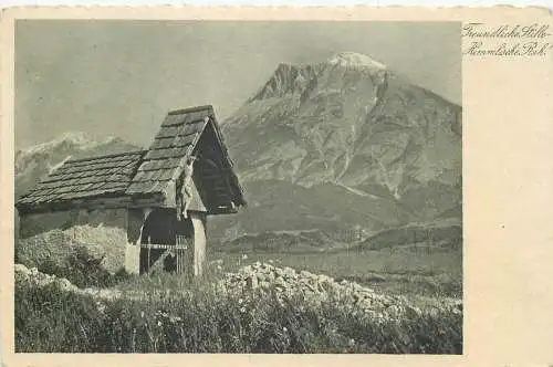 Ansichtskarte Freundliche Stille - Himmlische Ruh, versandt