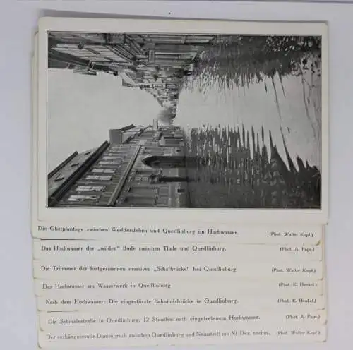 Ansichtskarten Konvolut Quedlinburg Hochwasser 1925