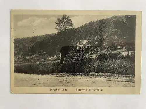 Ansichtskarte Barmen Burgholz Friedenstal Feldpost versandt 1918