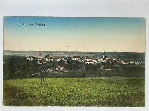 Ansichtskarte Finstingen (Lothr.) Landschaft Feldpost versandt 1918