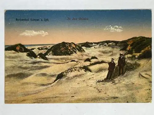 Ansichtskarte Sylt Nordseebad Kampen versandt 1921