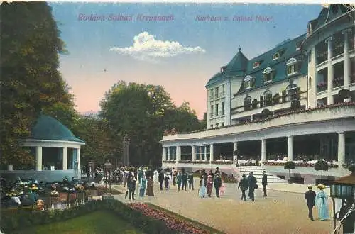Ansichtskarte Kreuznach Kurhaus & Palast Hotel Feldpost versandt 1918