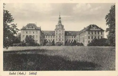 Ansichtskarte Zerbst Schloss in Anhalt, versandt 1943