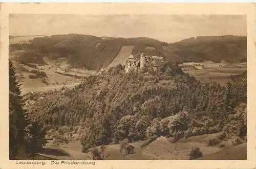 Ansichtskarte Leutenberg Friedensburg, versandt 1925