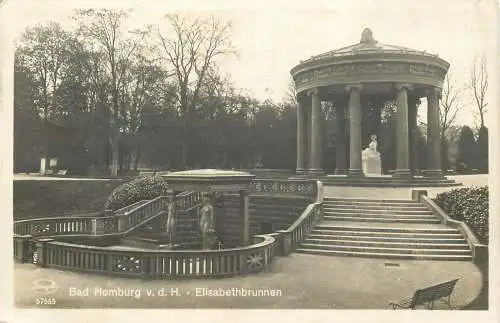 Ansichtskarte Bad Homburg v.d.H. Elisabethbrunnen, versandt