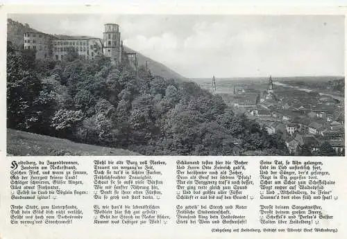 Ansichtskarte Heidelberg Feldpost Lobgesang versandt 1942