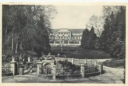 Ansichtskarte Bad Soden am Taunus Kurhaus verssandt 1938