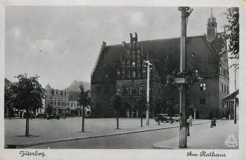 Ansichtskarte Jüterbog Rathaus, versandt 1940