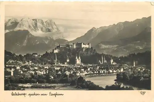 Ansichtskarte Salzburg Hohensalzburg versandt 1939