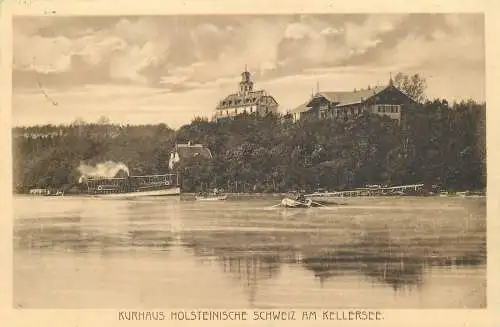 Ansichtskarte Kellersee Malente in OstholsteinKurhaus Holsteinische Schweiz