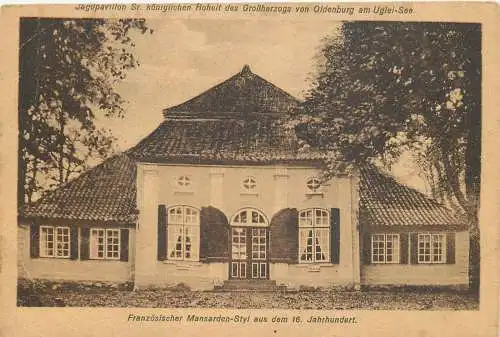 Ansichtskarte Eutin Jagdpavillon des Grossherzogs von Oldenburg am Uglei-See