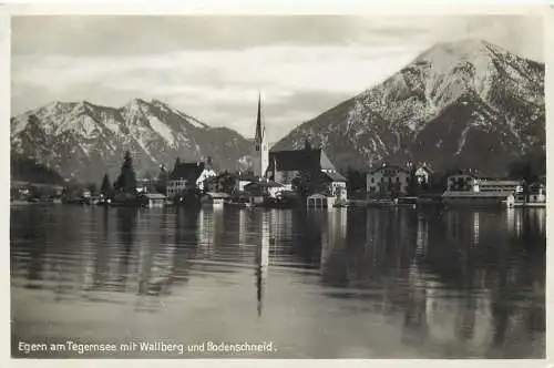 Ansichtskarte Egern Tegernsee mit Wallberg und Bodenschneid nicht versandt