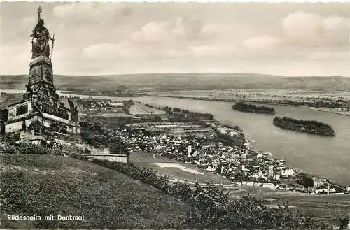 Ansichtskarte Rüdesheim Denkmal nicht versandt