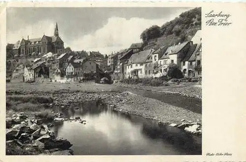 Ansichtskarte Saarburg Trier Partie Photo Niko Haas versandt 1940