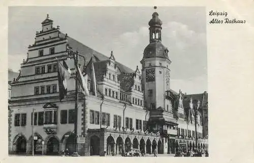 Ansichtskarte Leipzig Rathaus nicht versandt