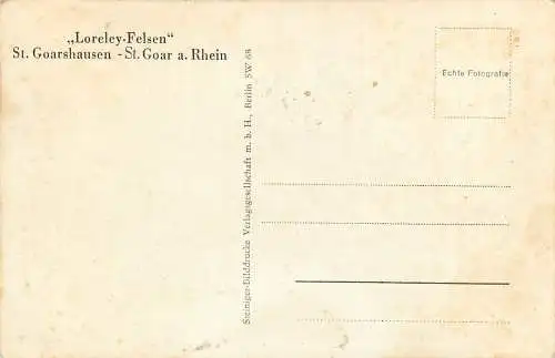 Ansichtskarte Loreley Felsen St. Goarshausen St. Goar nicht versandt