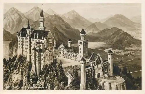 Ansichtskarte Königsburg Neuschwanstein nicht versandt