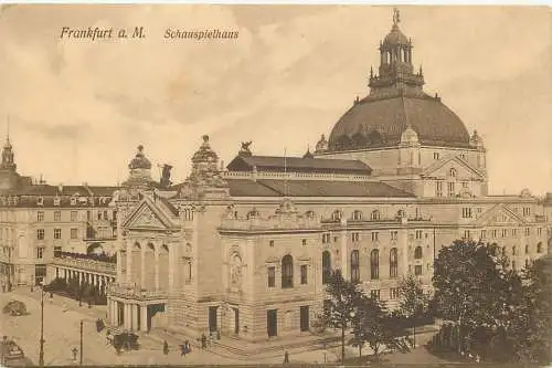 Ansichtskarte Frankfurt Schauspielhaus nicht versandt