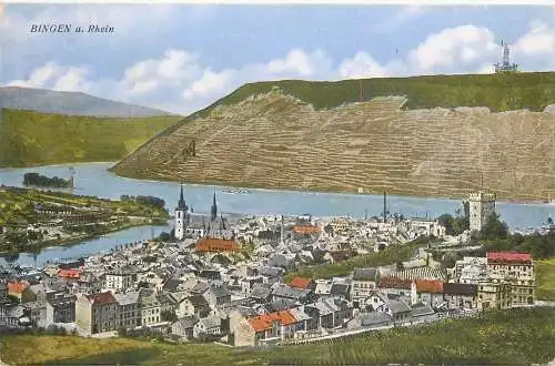 Ansichtskarte Bingen Rhein versandt 1928