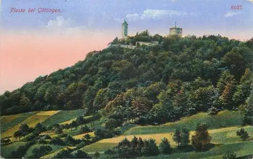 Ansichtskarte Burg Plesse bei Göttingen Feldpost versandt 1916