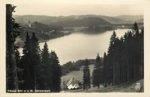 AK - Blick auf den Titisee Schwarzwald versandt 1935
