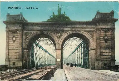AK - Mannheim Rheinbrücke nicht versandt