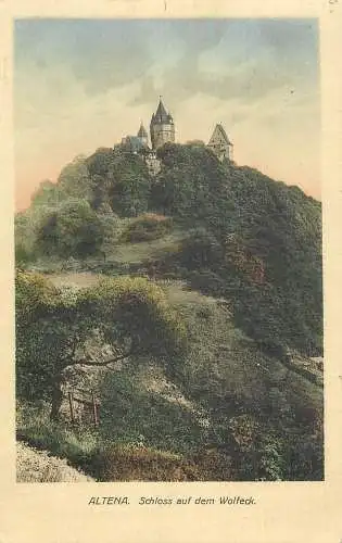 AK - Altena Schloss auf dem Wolfeck versandt