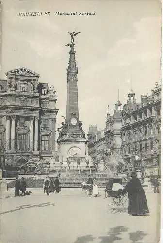 AK - Brüssel Monument Anspach nicht versandt