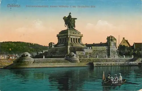AK - Koblenz Provinzialdenkmal Kaiser Wilhelm 1. am Deutschen Eck