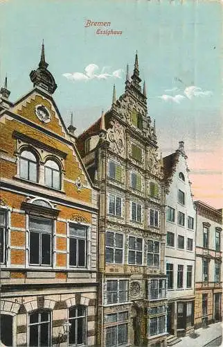 AK - Bremen Essighaus versandt 1926