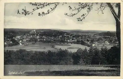 AK - Schwandorf Panorama versandt