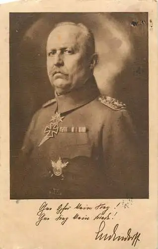 AK - Porträt Generalleutnant Ludendorff