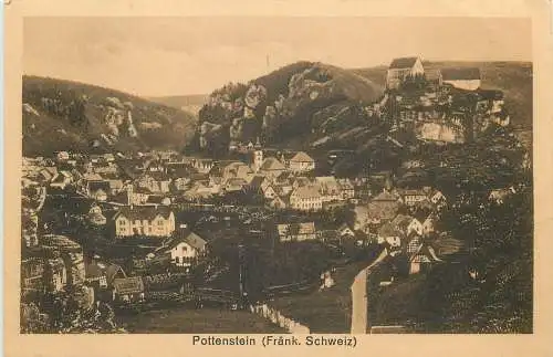 AK - Pottenstein (Fränk. Schweiz) versandt 1925