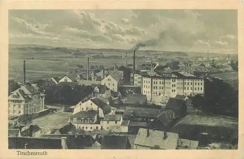 AK - Tirschenreuth Porzellanfabrik versandt 1928