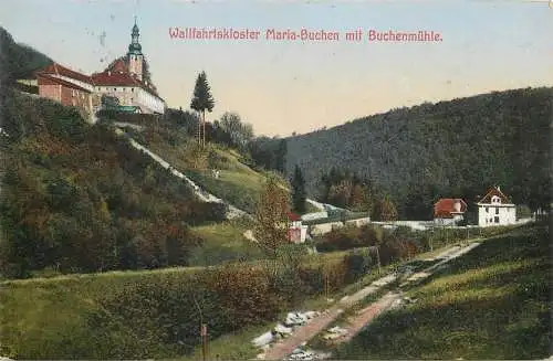 AK - Wallfahrtskloster Maria Buchen mit Buchenmühle versandt 1925