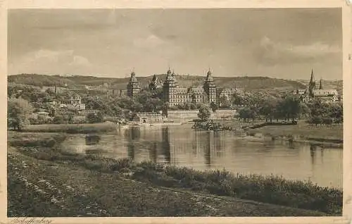 AK - Aschaffenburg Schloss Johannisburg versandt 1927