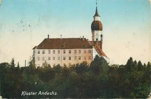 AK - Kloster Andechs am Ammersee versandt 1929