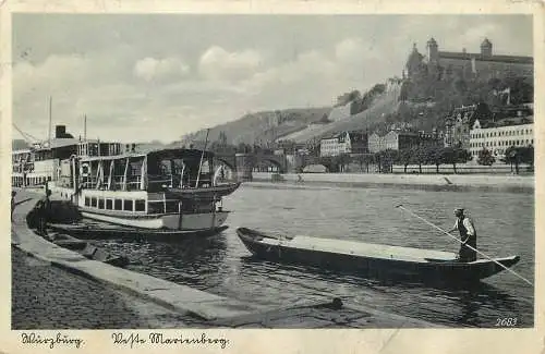 AK - Würzburg Marienberg versandt 1937