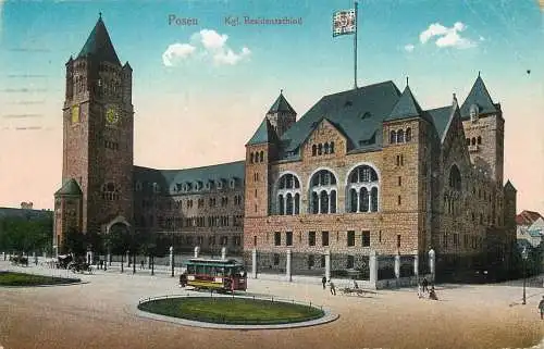 AK - Posen Kgl. Residenzschloß versandt 1917