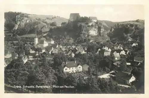 AK - Pottenstein Oberfranken Erholungsheim Blick Burg / Pottenstein