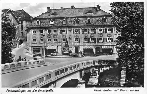 AK - Donaueschingen an der Donauquelle versandt 1951