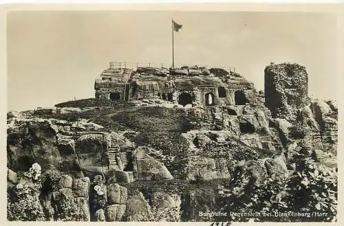 AK - Burgruine Regenstein bei Blankenburg im Harz